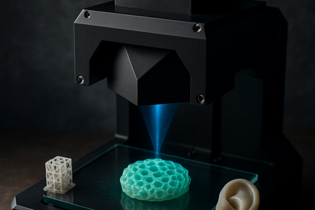 Holograficzna drukarka 3D EPFL buduje struktury na skalę tkankową 70 razy bardziej efektywnie