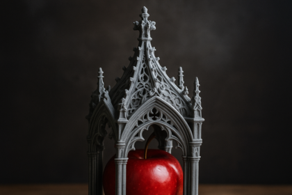 Łączenie druku 3D i cięcia laserowego: Stworzyliśmy "Gotycki relikwiarz Śnieżki" 🍎