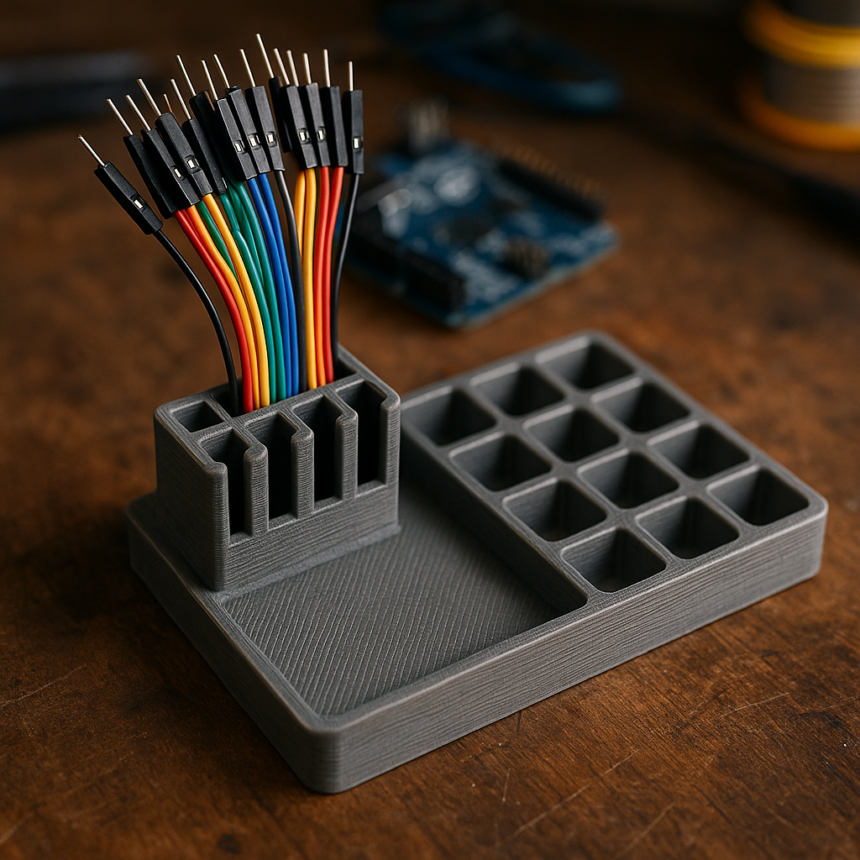 Organizator przewodów Jumper Dupont – Kompatybilny z Gridfinity i Arduino