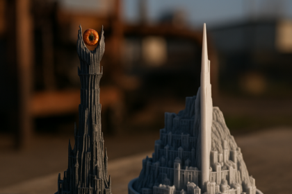Ożywianie Śródziemia: Epickie wydruki 3D Barad-dûr i Minas Tirith Gergelya Zsikli