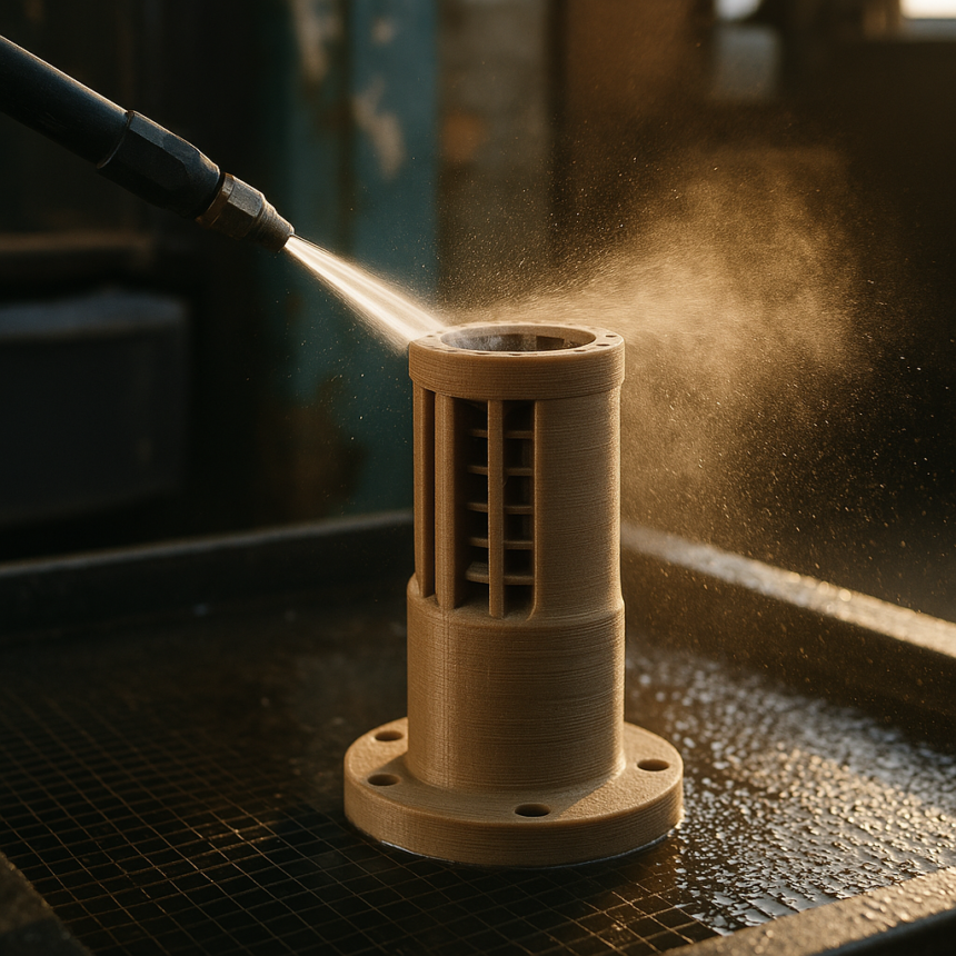 Quill Vogue wprowadza system mycia strumieniowego w celu skrócenia czasu obróbki końcowej rdzeni ofiarnych drukowanych w technologii 3D
