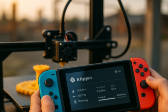 YouTuber uruchamia Klipper na Nintendo Switch, aby skrócić czas druku 3D o 1000% na starej drukarce 3D