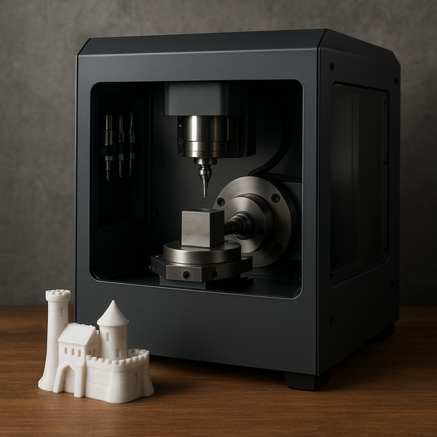 InfiMaker K1 Desktop 5-osiowe CNC: Przepływ pracy AI, ATC i obróbka metali