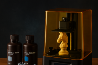 Nagrodzona drukarka 3D na żywicy dla początkujących z rabatem 36% — złap Anycubic Photon P1 z zestawem materiałów w dwóch kolorach za 619,99 dolarów.