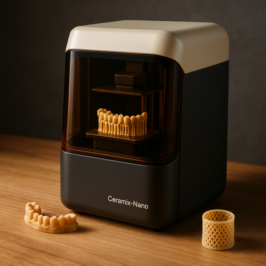 SHINING 3D Dental wprowadza na rynek drukarkę 3D Ceramix-Nano do użytku przy fotelu
