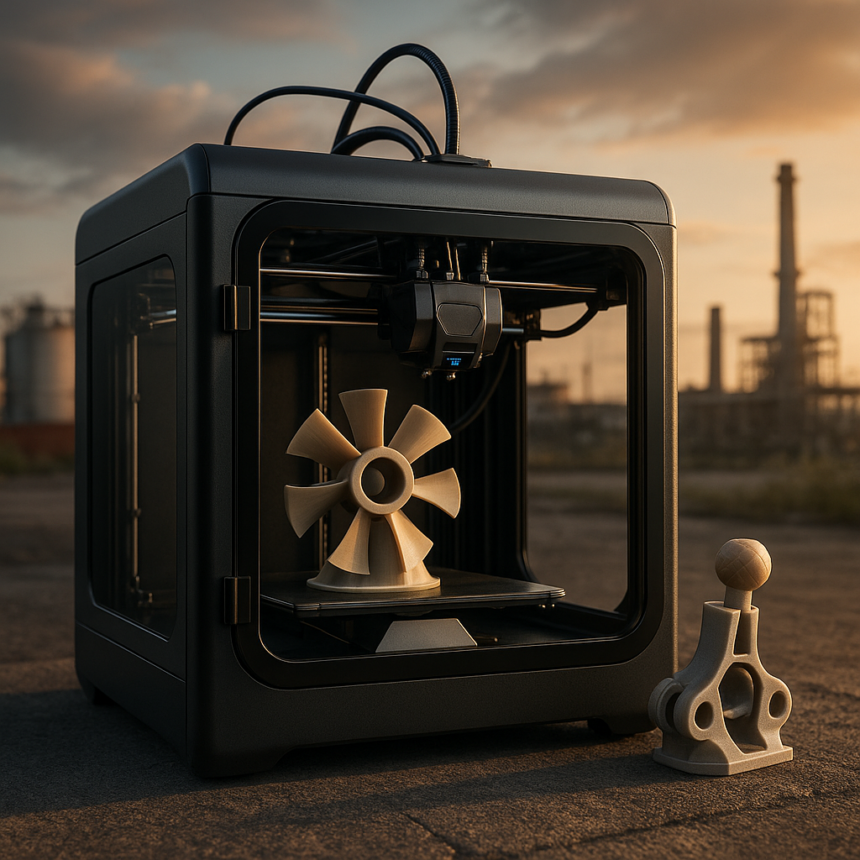 TOP.E Wprowadza Dużą, Zamkniętą Drukarkę 3D FFF 5-osiową