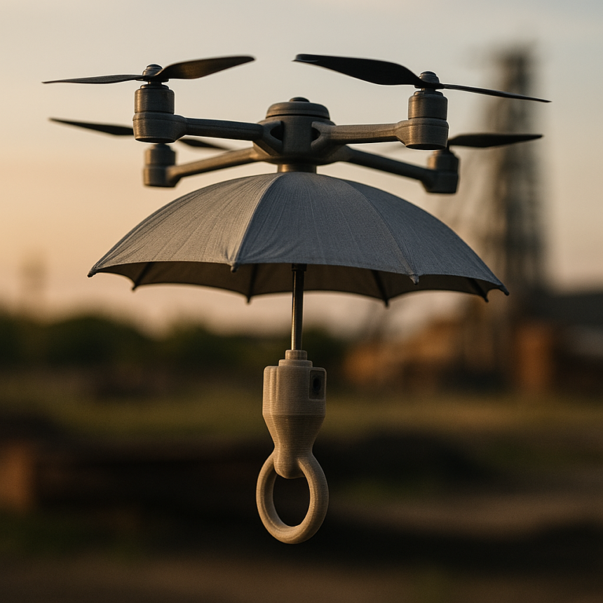 3D Wydrukowany Autonomiczny Latający Parasol, Który Śledzi Cię Automatycznie