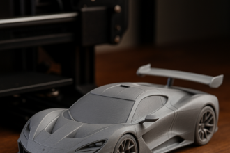 Dynamika międzybranżowa: 3D drukuje mini prototyp hypercara dla Lil Zoomers