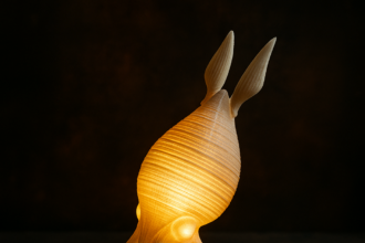 Lampa AuraShell – Rzeźba świetlna inspirowana kałamarnicą