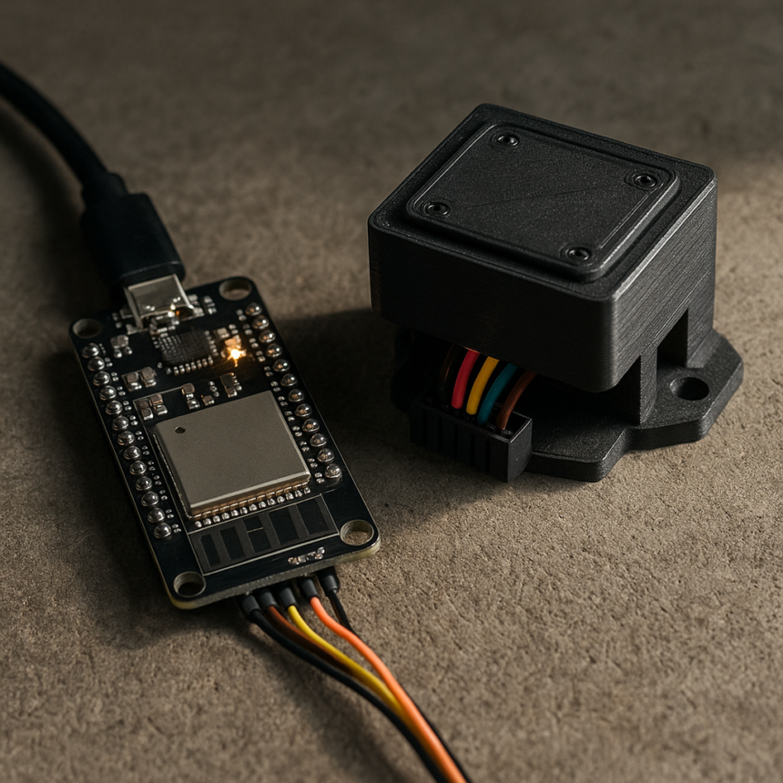 Obudowa ESP32-S3 SuperMini + czujnik mmWave (ESPHome) #Druk3D #Czwartek3D
