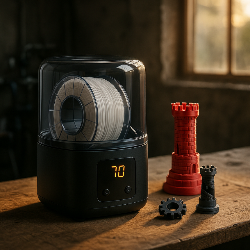 Poznaj suszarkę do filamentów ELEGOO H1 HT: Wprowadzenie wysokotemperaturowego suszenia do każdego procesu drukowania 3D