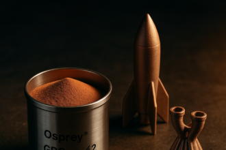 Sandvik wprowadza proszek stopu miedzi Osprey GRCop-42 do 3D druku w napędzie kosmicznym