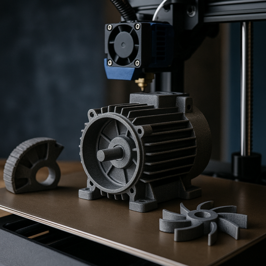 IMDEA Materiały 3D drukuje niskoutracowej szklanej metalu dla silników elektrycznych