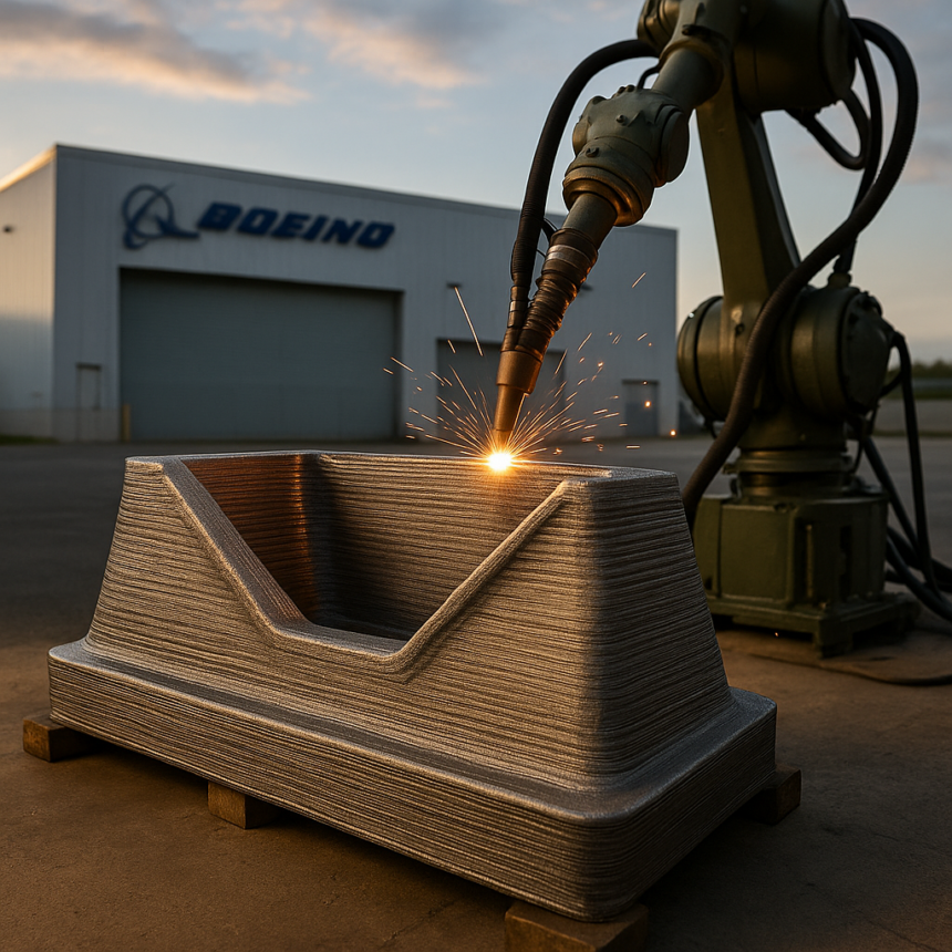 ORNL i Boeing produkują formę tłoczną o wadze 2 ton za pomocą druku 3D WAAM