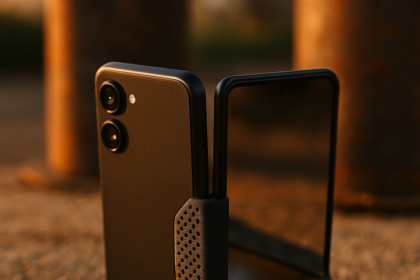 Składany iPhone Duo wykorzystuje osłonę zawiasu wydrukowaną w 3D
