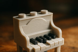Nowy element LEGO w technologii druku 3D to mini pianino, które naprawdę gra