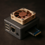 Obudowa Raspberry Pi 5 – Pimoroni NVMe Base + Wentylator Noctua 40×10mm #3DThursday #3DPrinting