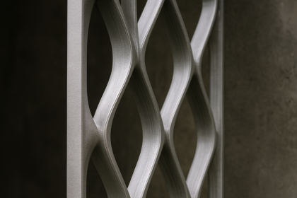 Unfold instaluje aluminiową zasłonę wydrukowaną w technologii 3D jako główną bramę nowego skrzydła Muzeum Sztuki w Gandawie